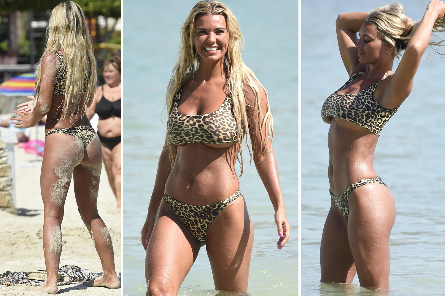 Christine McGuinness on the Beach